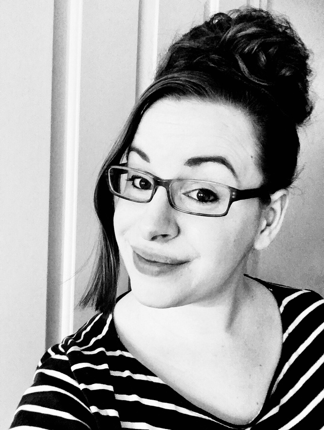 Black and white head shot